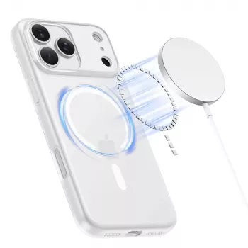 Tech-Protect MagSlim MagSafe kryt pro iPhone 17 Pro Max, matná bílá