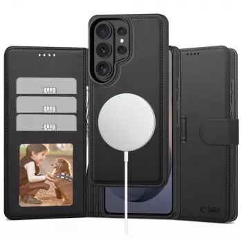 TECH-PROTECT Wallet MagSafe kryt pro Samsung Galaxy S26 Ultra, matná černá