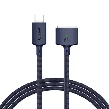 TECH-PROTECT MMC01 ULTRABOOST Magnetic kabel pro MacBook USB-C na MagSafe 3 140W 2m Midnight Blue