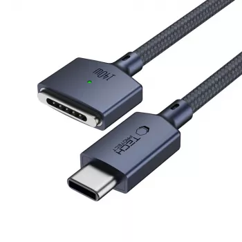 TECH-PROTECT MMC01 ULTRABOOST Magnetic kabel pro MacBook USB-C na MagSafe 3 140W 2m Midnight Blue