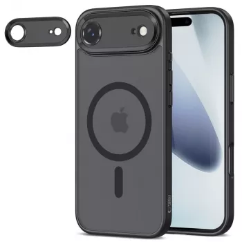 Tech-Protect Magcam MagSafe iPhone 17 Air matná černá zadní kryt