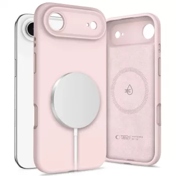 Silikonové pouzdro Tech-Protect Silicone MagSafe pro Apple iPhone 17 Air, Pink Pearl
