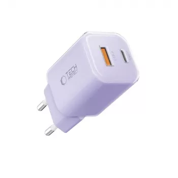 Síťová nabíječka TECH-PROTECT NCM33 2portová PD 33W / QC3.0 Baby Purple