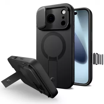 TECH-PROTECT KEVLAR AURA MAGSAFE IPHONE 17 PRO, černý