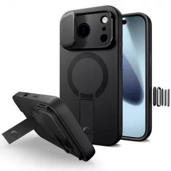 TECH-PROTECT KEVLAR AURA MAGSAFE IPHONE 17 PRO MAX, černý