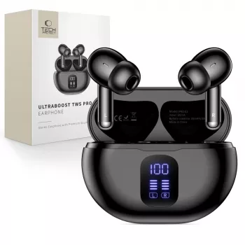 TECH-PROTECT ULTRABOOST TWS EARPHONE PRO G2, černý