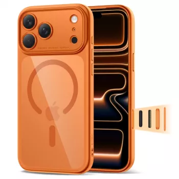 TECH-PROTECT MAGPEAK MAGSAFE CC IPHONE 17 PRO COSMIC ORANGE/CLEAR