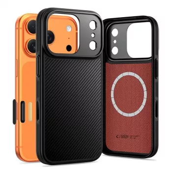 TECH-PROTECT KEVLAR ARAMID CC MAGSAFE IPHONE 17 PRO MAX černý