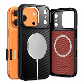 TECH-PROTECT KEVLAR ARAMID CC MAGSAFE IPHONE 17 PRO MAX černý