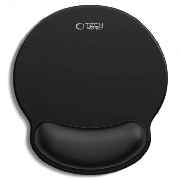 TECH-PROTECT A200 podložka pod myš s gelovou opěrkou zápěstí 25 x 22,5 cm černá