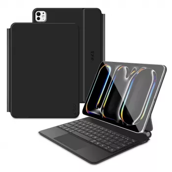 Pouzdro s klávesnicí Tech-Protect SC Magnetic pro iPad Pro 11 inch 5./6. generace 2024-2025, černé