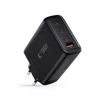 TECH-PROTECT NC120W-GAN 4portová síťová nabíječka PD 120W / QC3.0 černá