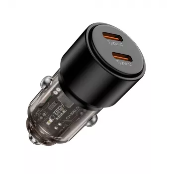 TECH-PROTECT CC03 autodobíječka 2 porty PD 100W, černá