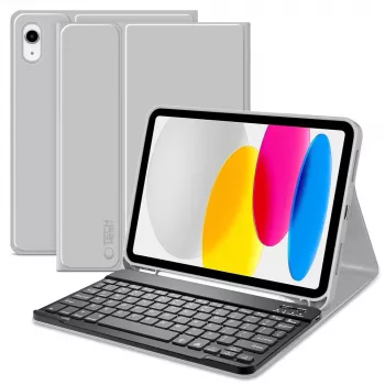 Tech-Protect SC Pen + Keyboard klávesnicové pouzdro pro iPad 10,9 inch (10. generace, 2022) / iPad Air 11 inch (M2, 2024) / iPad Pro 11 inch (M4, 2024), šedé