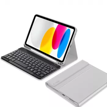 Tech-Protect SC Pen + Keyboard klávesnicové pouzdro pro iPad 10,9 inch (10. generace, 2022) / iPad Air 11 inch (M2, 2024) / iPad Pro 11 inch (M4, 2024), šedé