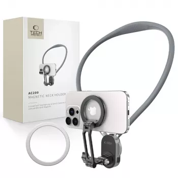 TECH-PROTECT AC200 Magnetic MagSafe & GoPro & DJI držák na krk, crayon grey