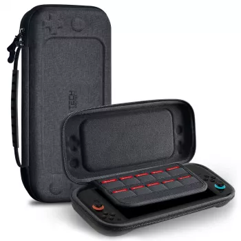 TECH-PROTECT pevné pouzdro pro Nintendo Switch 2, tmavě šedé