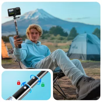 Tech-Protect GA100 teleskopický monopod a selfie tyč pro GoPro