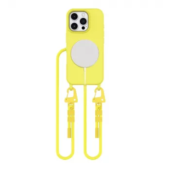 Tech-Protect Magnecklace MagSafe pouzdro pro Apple iPhone 16 Pro žluté