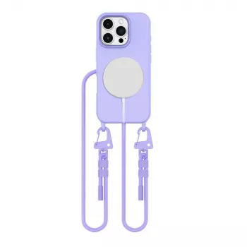 Tech-Protect Magnecklace MagSafe pouzdro pro iPhone 16 Pro Max levandulové