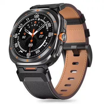 TECH-PROTECT DELTA PRO SAMSUNG GALAXY WATCH ULTRA 2024 / 2025 (47 MM) kožený černý