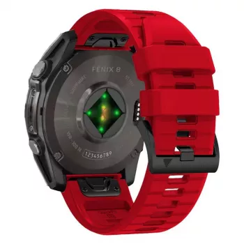 TECH-PROTECT SILICONE LINE GARMIN FENIX 5X / 5X PLUS / 6X / 6X PRO / 7X / 8 (51 MM) červený