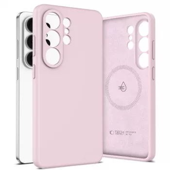 Silikonové pouzdro s MagSafe Tech-Protect pro Samsung Galaxy S26 Ultra, Pink Pearl