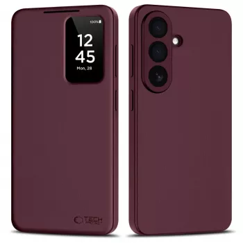 Tech-Protect Smart Wallet Galaxy S26 mulberry