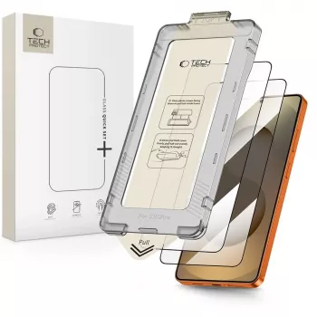 Ochranné tvrzené sklo TECH-PROTECT Quick Set+ 2 ks pro Samsung Galaxy S26 Ultra, černé