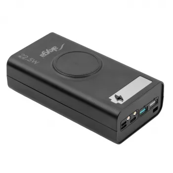 Akyga AK-BC-05 pouzdro powerbanky 37000 mAh, 12x 18650, 22,5W, Qi, USB-C, 2x USB-A, Lightning