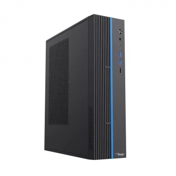 Akyga AK-302-01BL SFF PC skříň, Micro ATX / Mini ITX, USB-C + 2x USB 3.0 + USB 2.0, bez zdroje, černá
