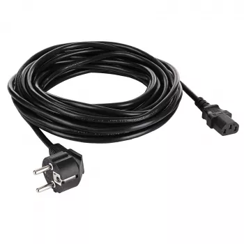 Akyga AK-PC-08S napájecí kabel CEE 7/7 (Schuko) na IEC C13, 3 x 1,5 mm² měď, 10 m, černý