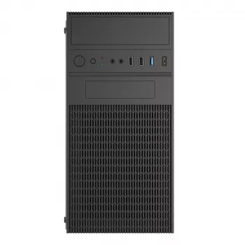 Akyga AK19BK Micro Tower PC skříň, Micro ATX / Mini ITX, USB-C + USB 3.0 + 2x USB 2.0, bez zdroje, černá