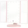 Humanas HS-ML04 LED kosmetické zrcátko s osvětlením - růžové