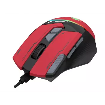 Tracer GameZone Spectra RGB drátová herní myš, 7200 DPI, červená (TRAMYS47839)