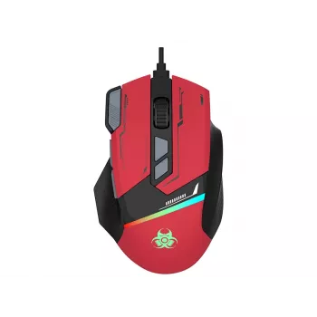 Tracer GameZone Spectra RGB drátová herní myš, 7200 DPI, červená (TRAMYS47839)