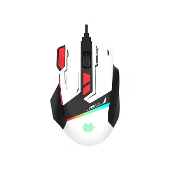 Tracer GameZone Spectra RGB drátová herní myš, 7200 DPI, bílá (TRAMYS47840)