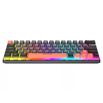 Drátěná mechanická herní klávesnice Tracer GameZone Raptor 63, formát 60 %, spínače Outemu Blue, podsvícení RGB, grafitová