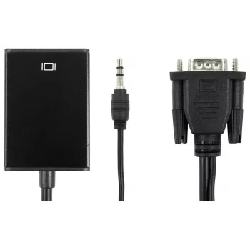 Accura VGA + minijack na HDMI 0,2 m video a audio konvertor