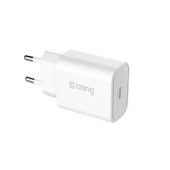 Crong USB-C cestovní nabíječka 20W Power Delivery bílá