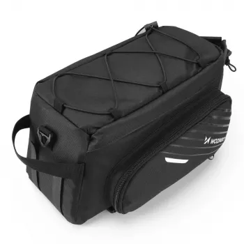 Wozinsky Bicycle Trunk Bag 9L with Shoulder Strap and Rain Cover Black (WBB22BK)