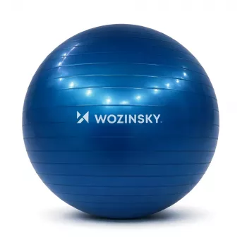 Gymnastický míč Wozinsky WGB65BL 65 cm - modrý