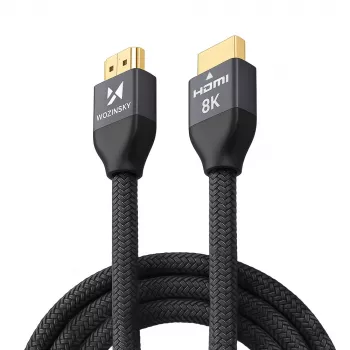 Wozinsky HDMI 2.1 kabel 8K 60Hz 48Gbps / 4K 120Hz / 2K 144Hz 3m stříbrný (WHDMI-30)