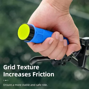 ROCKBROS Cyklistické gripy 40720007003 s reflexními pásky - modré
