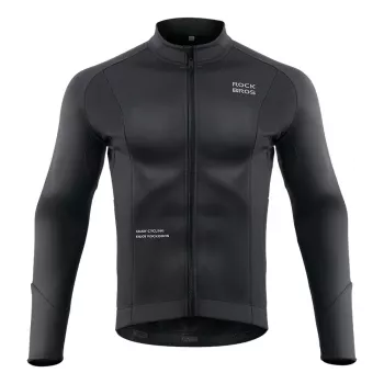 Cyklistická bunda ROCKBROS podzim/zima s dlouhým rukávem M, černá