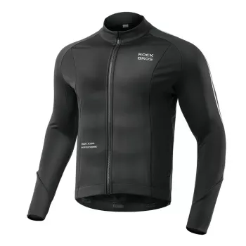 Cyklistická bunda ROCKBROS podzim/zima s dlouhým rukávem S, černá