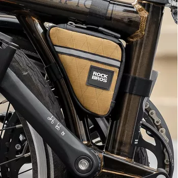 ROCKBROS Triangular Bicycle Frame Bag 0.25 L - Brown