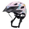 Dětská MTB cyklistická helma Wozinsky s odnímatelným štítkem 52–56 cm – růžová