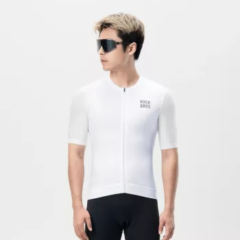 Cyklistický dres ROCKBROS 15200025 krátký rukáv velikost XXL bílý