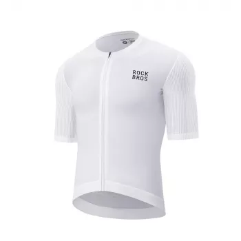 Cyklistický dres ROCKBROS 15200025 krátký rukáv velikost XXXL bílý